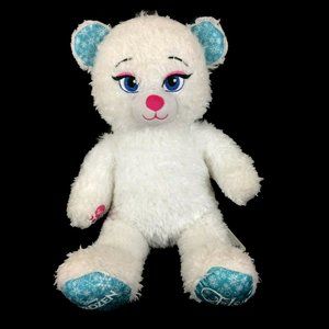 Build A Bear Disney Frozen Princess Elsa Plush 17" White Sparkle Stuffed Animal